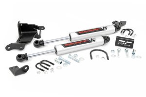 Jeep Gladiator Steering Stabilizer - Front - Rough Country - V2 Dual - '20-'23
